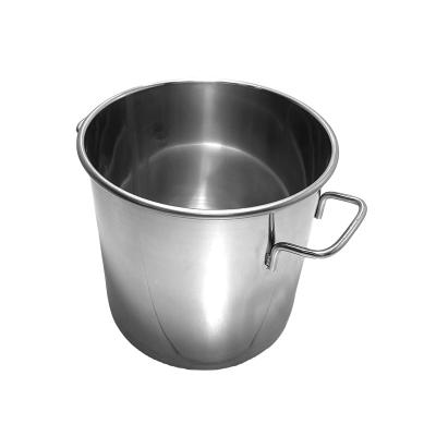 China Stocked Stainless Steel Big Large Capacity Soup Pots Commercial Home Kitchen Use Soup Cookware for sale