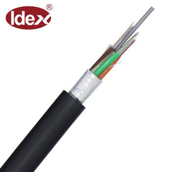 China Telecommunication 2/4/6/8/12/16/24 core single mode kabel fiber optik GYXTW outdoor armored prices per fiber optic cable for sale