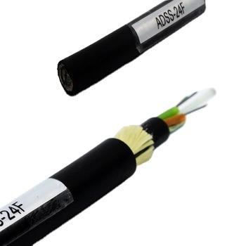 China Outdoor Telecommunication ADSS 48 Core Optical Cable Double Jacket Single Jacket Mode OS1 OS2 for sale