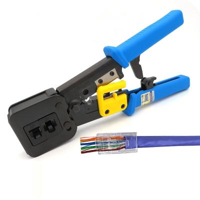 China Network Cable Crimping Crimp Tool RJ45 and RJ11 RJ12 Multi Use Pliers Cable EZ Crimp Tool for sale