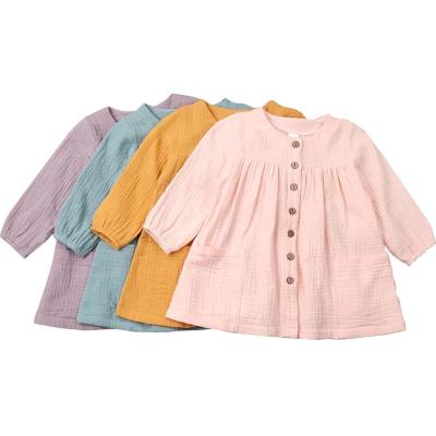 China China new arrivals washable babies dresses factory directly long sleeve kids dress cute fashion babies clothes for spring for sale