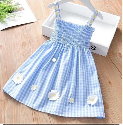 China Washable Adorable Kids Clothes Solid Soft Fashionable Design Baby Kids Dresses Summer Slip Dress For Girls for sale