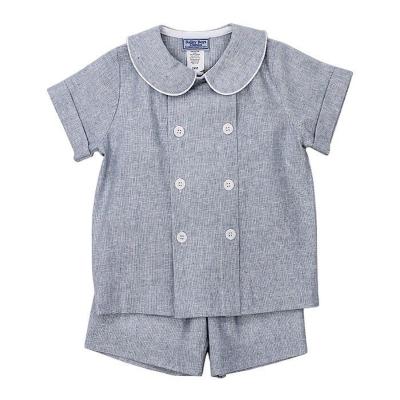 China Wholesale-Casual Short Sleeve Clothing Kids Summer Kids Clothing Baby Boy Shorts Thin Casual Round Collar Shorts Girdle Kids For Boy for sale