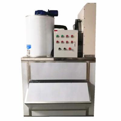 China 1 Ton 10t Flake Ice Machine Fish Commercial CHEF Famous Industrial Brand Compressor for sale