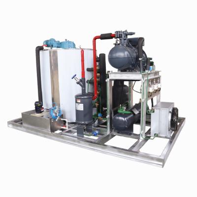 China Best Selling Industrial Water Cooling Commercial Flake Ice Machine 15 Ton Per Day For Large Factory Concrete Construction Projects for sale