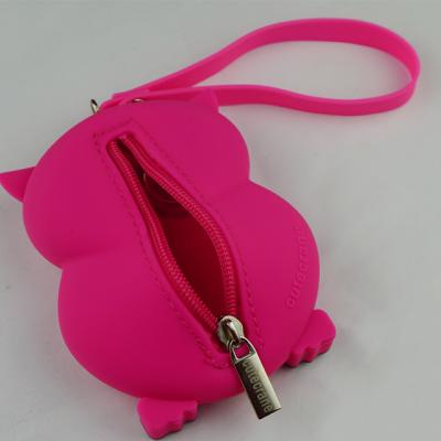 China Fashion Customization Top Quality Color Shine Slap Silicone Manual Change Purse Mini for sale