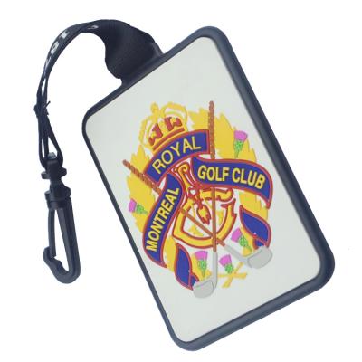 China Customize (2D or 3D) Custom Different Shape Silicone Soft PVC Golf Bag Tag Personalized Luggage Tag for sale