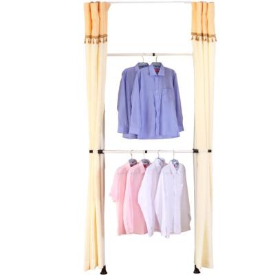 China Modern Custom Small Open Pipe Clothes Rack Adjustable Hanging Clothes Rack DIY Heavy Duty Portable Clothing Rack for sale