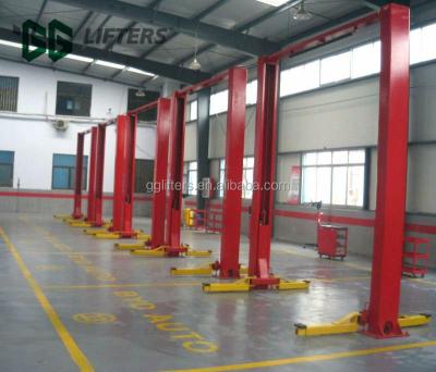 China Hydraulic Clear Floor Two Post Car Lift 4500kg for sale