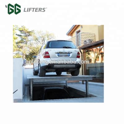 China Residential Pit Garage Parking Lot Car Lift &Elevator /Underground Car Lift Cost 5000x1850x1550mm for sale