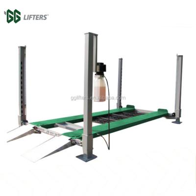 China The design of four post car lift (column tube) packing CE certifications and four post used 4 post car lift for sale for sale