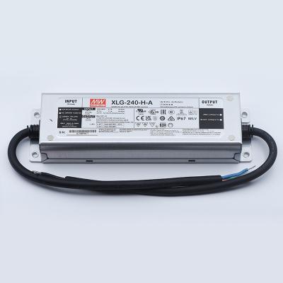 China XLG-240-H-A Waterproof Power Supply 240W 27~56V LED Driver XLG-240-H-A IP67 Constant Power Mode Meanwell LED for sale