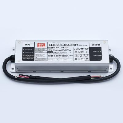 China Medium Well ELG-200-48A-3Y 12V 24V 36V 42V 48V 54V Ip67 200Watts Led Flood Strip Light Driver Dimmable ELG-200-48A-3Y for sale