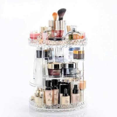 China WSJ 402698 CLASSIC Makeup Organizer 360-Degree Rotating Adjustable Multifunctional Acrylic Cosmetic Storage for sale