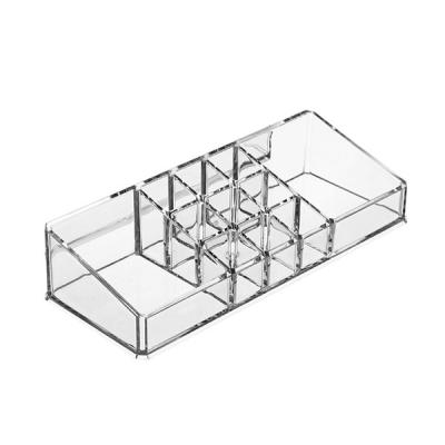 China 423274D 9 Holes Lipstick Organizer Acrylic Display Holder Cosmetic Makeup Storage Sustainable for sale