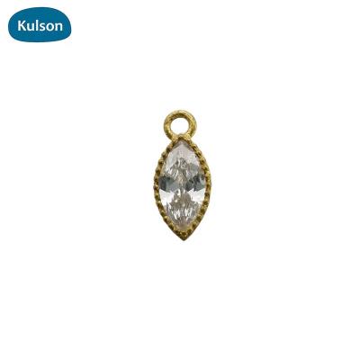 China Raw brass stone small zircon eye pendant PDT0042 for sale