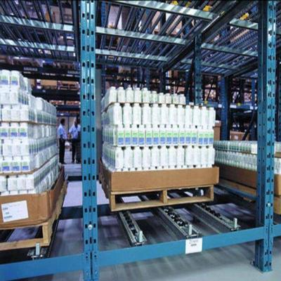 China Corrosion Protection Roll Racking System Storage Cardboard Flow Shelving for sale