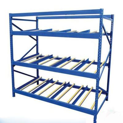 China Corrosion Protection Gravity Flow Roller Racking Systems Warehouse Cardboard Flow Racks for sale