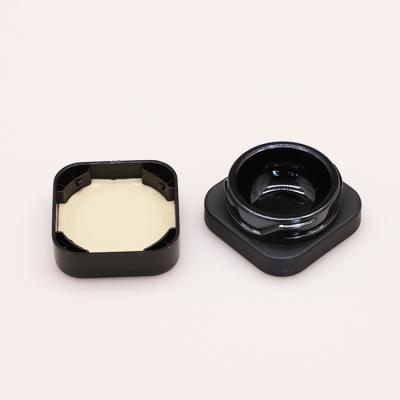 China Small Black Jar 5g Jar 9g Jar 5ml 9ml Square Cosmetic Cream Container Jar Kid Safe Cosmetic Eye Glass With Child Resistant for sale