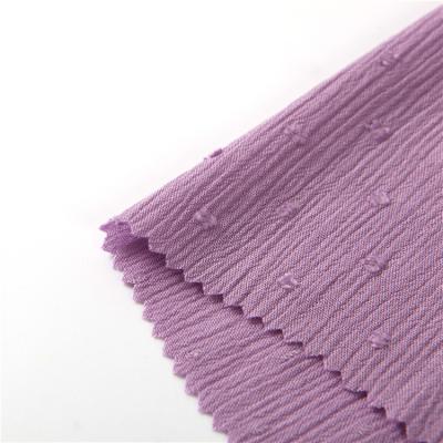 China Viable New Fashion Purple Wearable Pajamas Sleepwear Viscous Rayon Crepe Fabric for sale