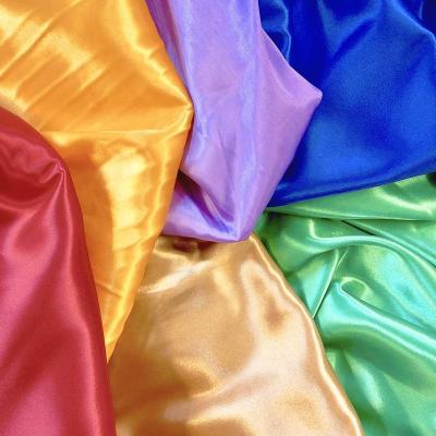 China Waterproof Hot Selling Satin Fabric Charmeuse Shiny Satin Fabric for Apparel, Event Decor, Home and Venue Drapes for sale