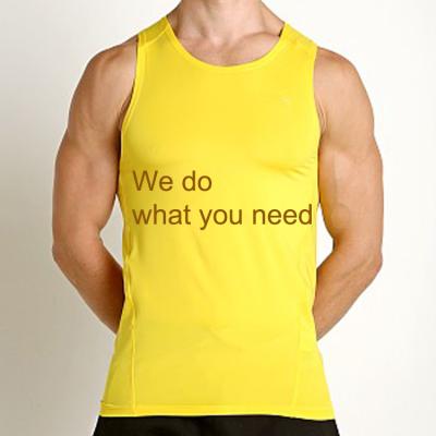 China Anti-pilling custom tank top for men for sale