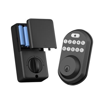 China Auto-lock electric door lock with small key lock for House bedroom door with false entry limit smart lock for sale