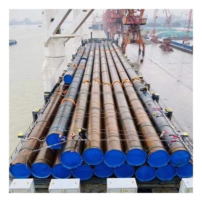 China Structural Pipe Factory Direct Sales Spiral Welded Double Section Steel Pipe Hollow Sided Welded Steel Pipe Stack for sale