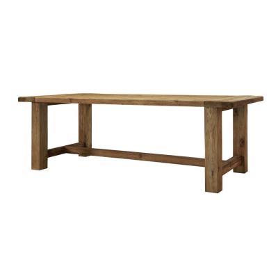 China Home Furniture Rustic Strong Pine Solid Wood Repurposed Solid Wood Dining Table for sale