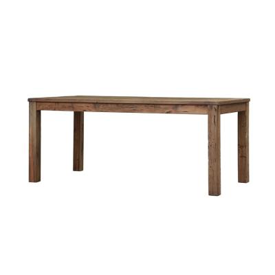 China Modern Living Edge Solid Wood Furniture Modern Living Slab Walnut Wood Restaurant Industrial Repurposed Solid Wood Dining Table for sale