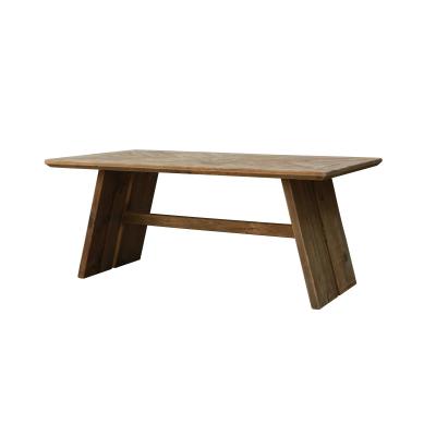 China Chinese Vintage Garden Solid Wood Handmade Recycled Wooden Dining Table for sale