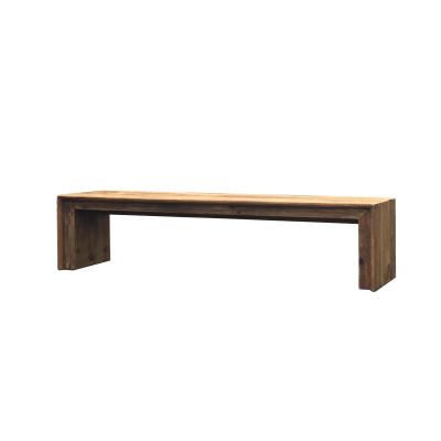 China Rustic Wooden Dining Bench Solid Wood Long Raw Timber With Wood Grain Beautiful Recycled Solid Wood for sale