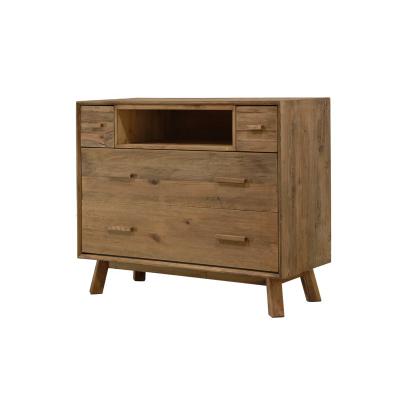 China Solid Rustic Solid Wood Natural Wood Furniture Antique Color Accepatble Basic Home Cabinets Drawer Wooden Storage Cabinet DANDOU 10 Pieces for sale