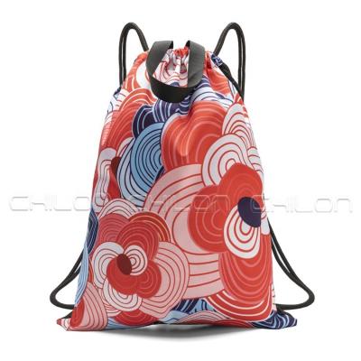 China Recyclable Portable Shopping Drawstring Bags Mounting Backpack Gym Clothes Storage Backpacks for sale