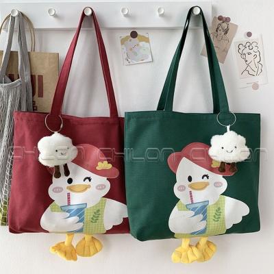 China Recyclable Reusable Girls School Bags Canvas Handbags for sale