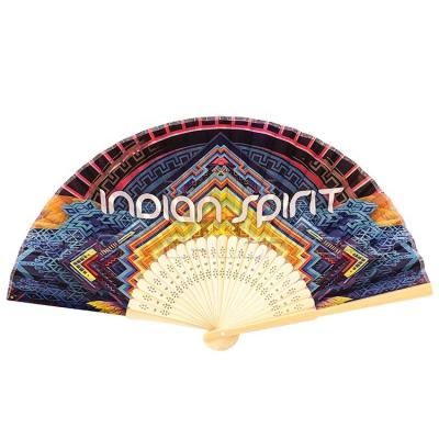 China Europe Wholesale Folding Bamboo Hand Fan With Logo Printing Customized for sale