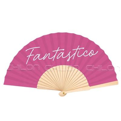 China Japan Folding Wooden Hand Fan With Custom Design Logo for sale