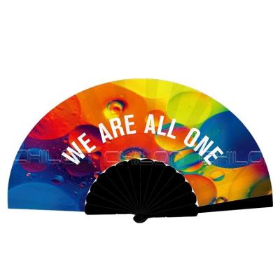 China Europe Best Selling Plastic Crafts Customized Hand Fan For Promotion for sale