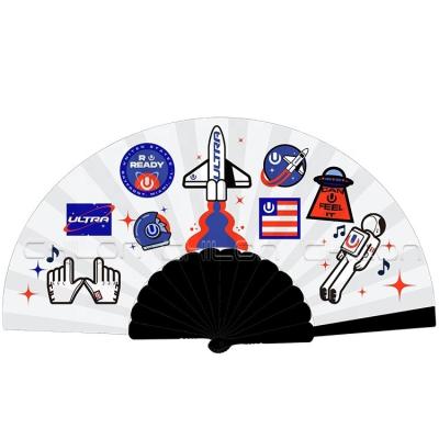 China Europe Personalized Traditional Folding Plastic Hand Fan For Event for sale