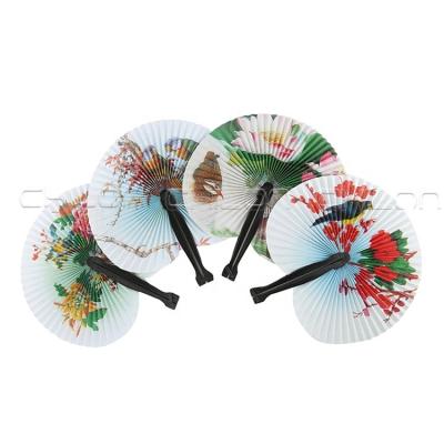 China Japan Classy Female Handheld Fan Pocket Folding Chinese Hand Fan for sale