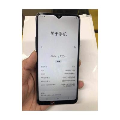 China Touch screen for Samsung A20S 64GB 32GB 128GB unlock smartphone with fingerprint recognition for sale