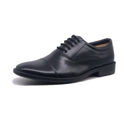 China Waterproof High Quality Classic Slip-On Male Genuine Leather Shoes For Wedding men Black Oxford Dress Office Business Shoe for sale