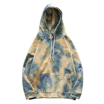 China Anti-Wrinkle Custom Or In The Link Dye Hoodie Men's Cotton Blend Streetwear Cotton Polyester Sweatshirts Unisex Current Men's Link Dye Hoodie for sale