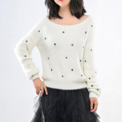 China Women Autumn Winter Pullover Sweater For Anti-wrinkle Knitting Faux Mink Velvet Clothing Ladies Plus Size Sweaters Custom Logo for sale