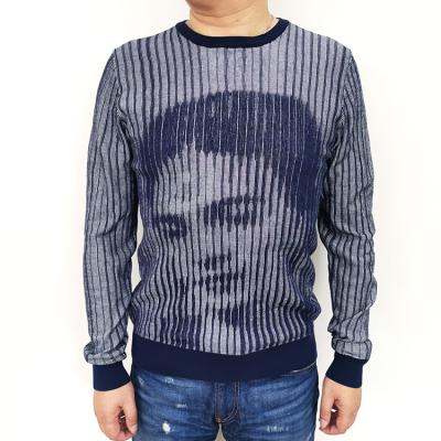 China 2021 Wholesale OEM Sweater Nice Character Sweater Men Anti-wrinkle Custom Cotton Knit Sweaters For Men for sale