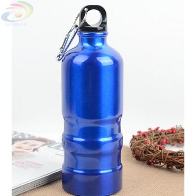 China New Sustainable Shape OEM 600ml Wholesale Aluminum Increasing Shaker Water Bottle for sale