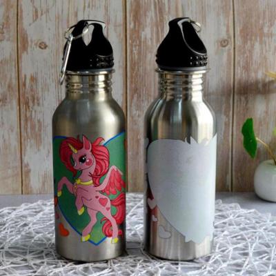 China Viable Cold 500ml Color Changing Stainless Steel Water Bottle Custom Logo With Cartoon And Animation Design For Cold Water With Lid for sale