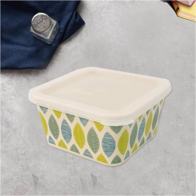 China Factory sale sustainable bamboo fiber lunch box storage box for sale