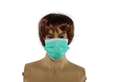 Cina Maschera di protezione eliminabile verde non tossica comoda con CE FDA ISO13485 in vendita