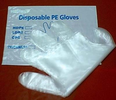 Chine Service de relief/doux de PE de catégorie comestible transparent jetable de gants de surface d'OEM à vendre